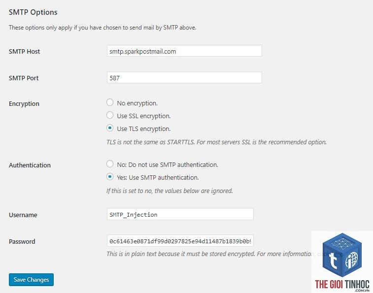 wordpress sparkpost smtp lỗi - Hình 1