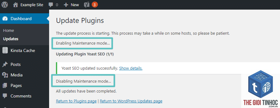 wordpress stuck maintenance mode