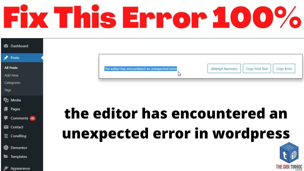 wordpress unexpected error - Hình 3