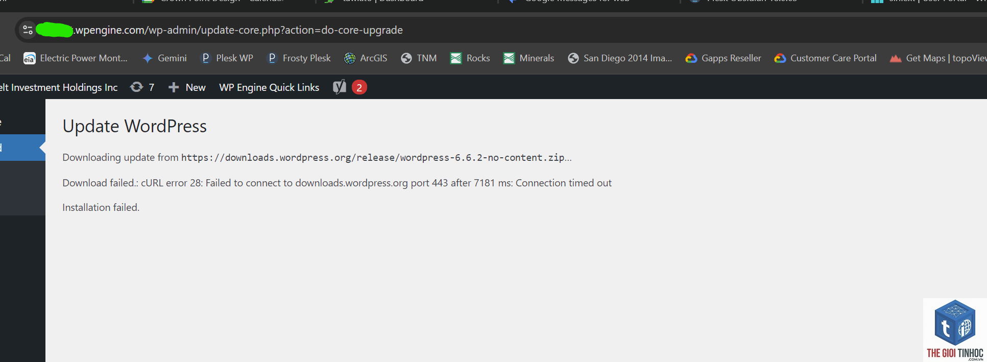 wordpress update core failed - Hình 4