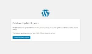 wordpress update database failed