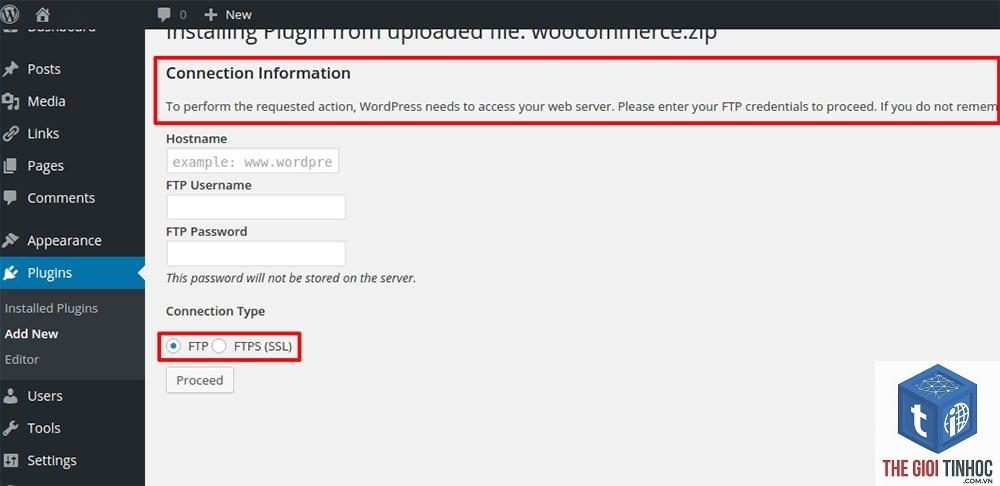 wordpress update ftp error - Hình 2