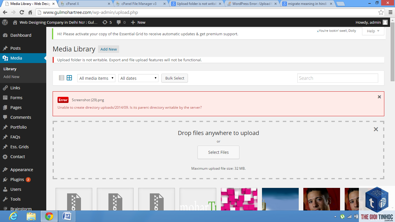 wordpress upload filesystem error - Hình 2