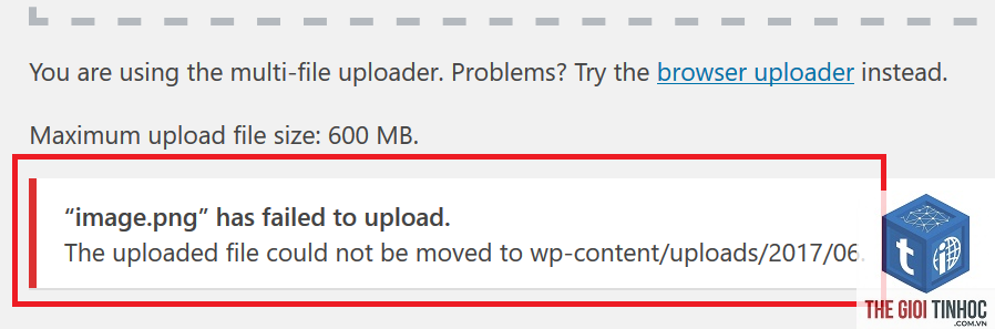 wordpress upload filesystem error - Hình 3