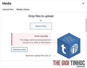 wordpress upload filesystem error