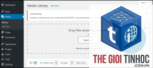 wordpress upload image error