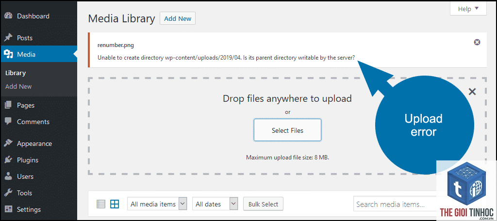 wordpress upload image failed - Hình 3