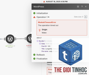 wordpress upload image timeout