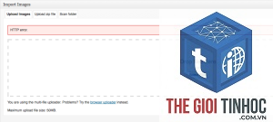 wordpress upload zip lỗi
