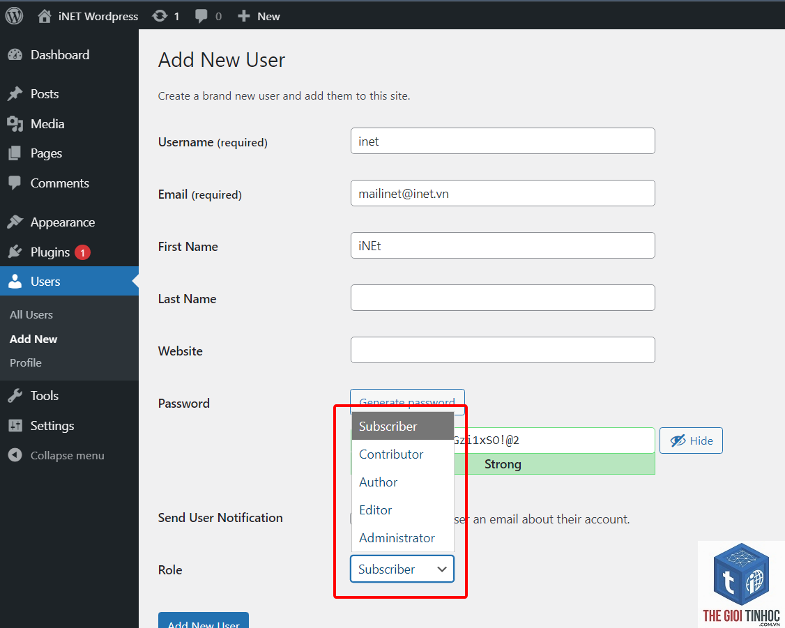 wordpress user role là gì - Hình 5