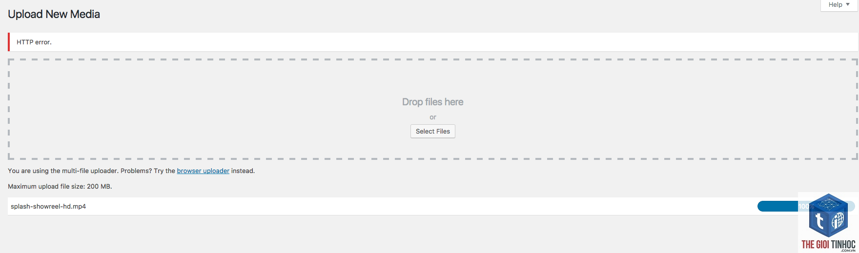 wordpress video upload lỗi - Hình 3
