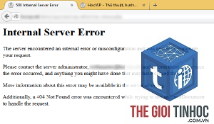 wordpress web server error