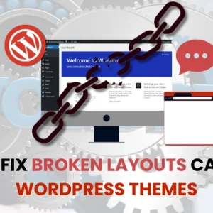 wordpress website broken layout