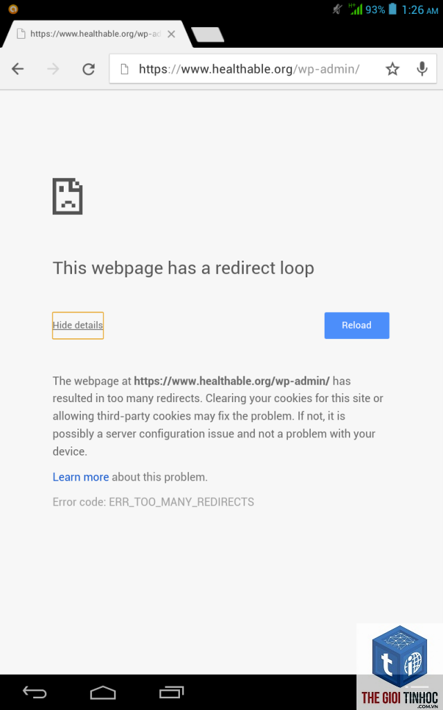 wordpress wp-admin redirect loop