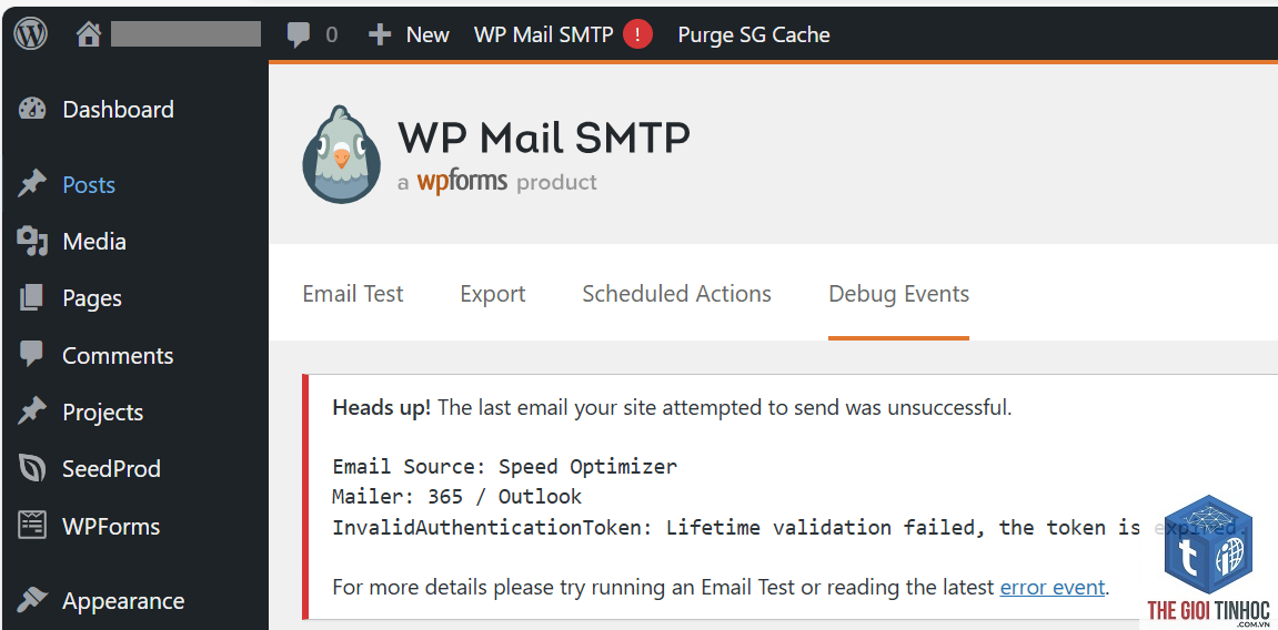wordpress wp_mail smtp error - Hình 3