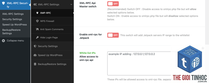 wordpress xmlrpc disabled