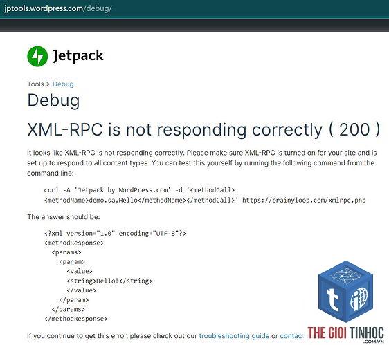 wordpress xmlrpc error