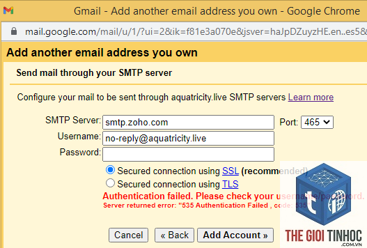 wordpress zoho authentication failed - Hình 2