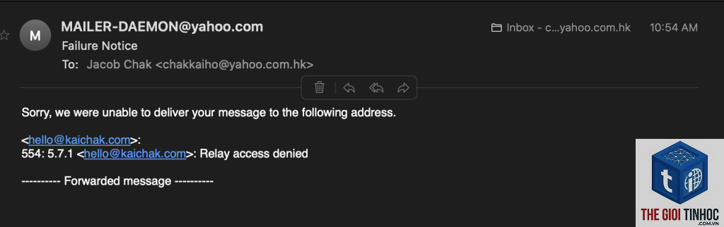 wordpress zoho relay error