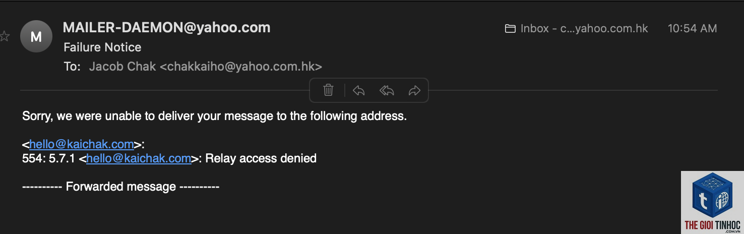 wordpress zoho relay error - Hình 1