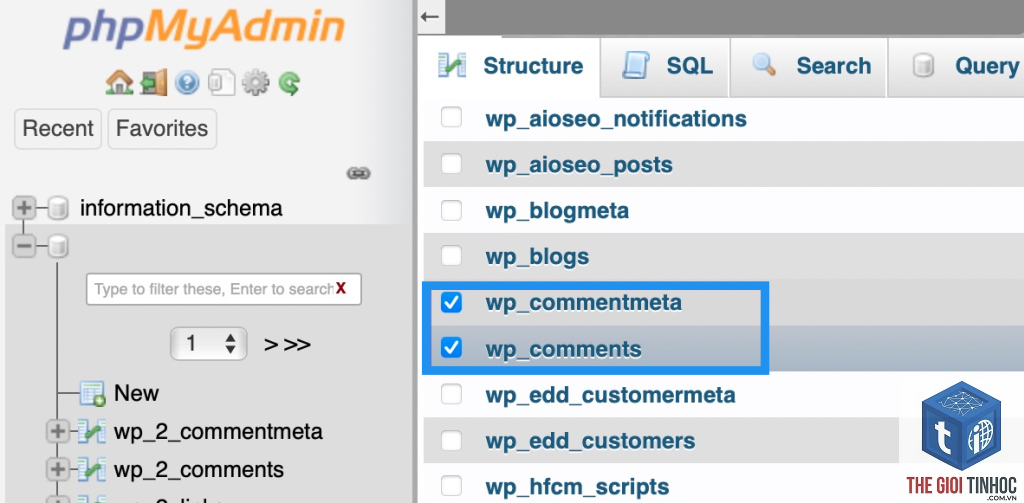 wp_comments là gì