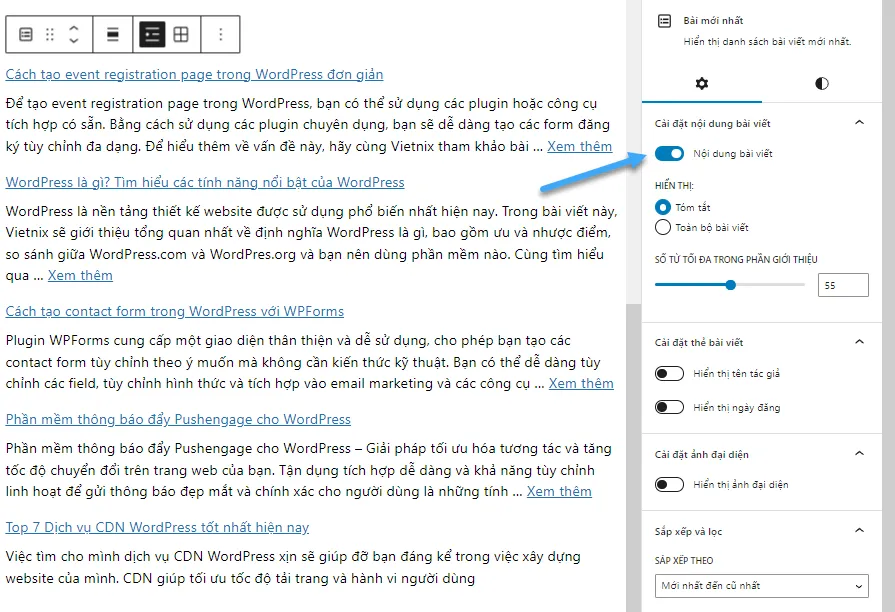 xem danh sách bài viết wordpress - Hình 5