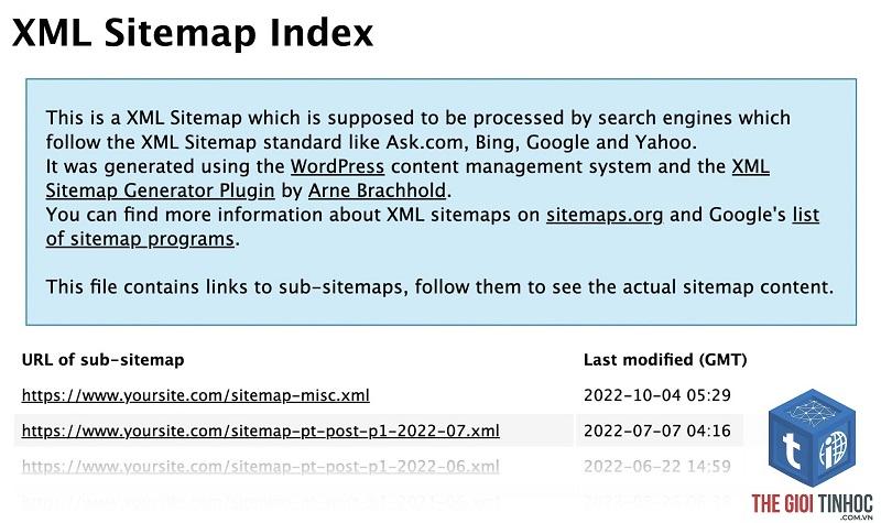 xml sitemap lỗi là gì - Hình 2