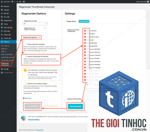 xóa ảnh trong wordpress