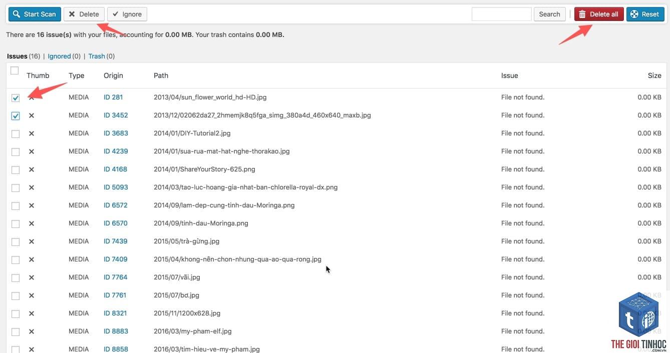 xóa ảnh trong wordpress - Hình 4