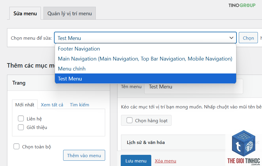 xóa menu wordpress - Hình 5