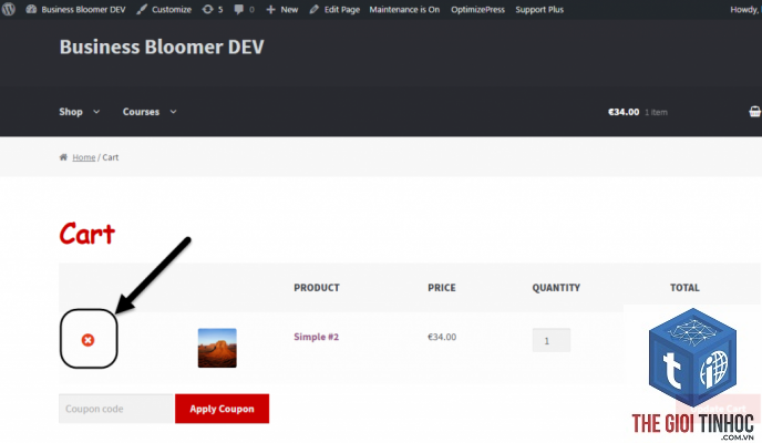 xóa sản phẩm khỏi giỏ hàng woocommerce - Hình 2