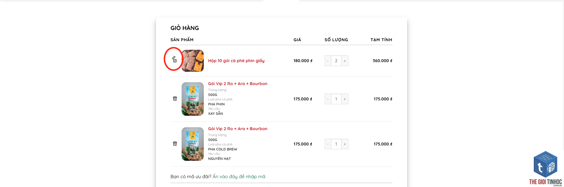 xóa sản phẩm khỏi giỏ hàng woocommerce - Hình 4