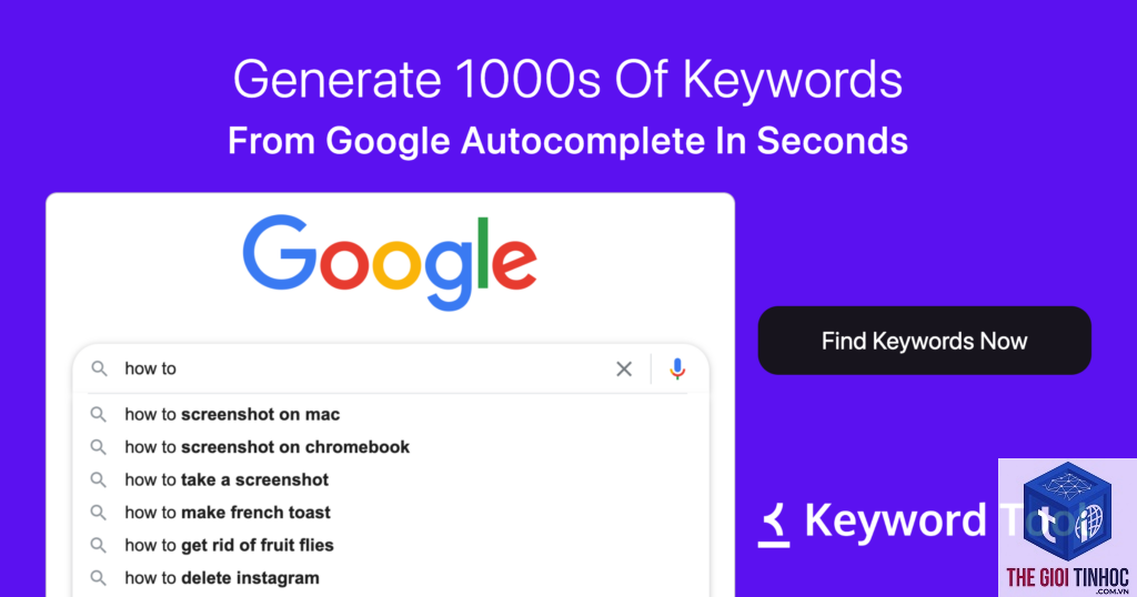 autocomplete keyword tool