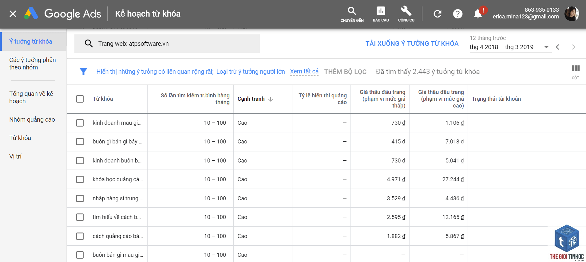 cách dùng google keyword planner - Image 2