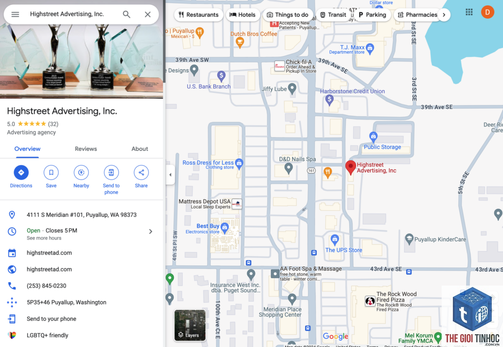google maps keyword