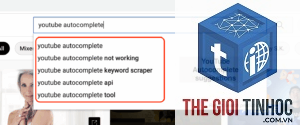 keyword từ youtube autocomplete