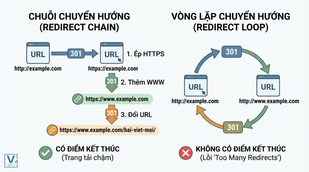 redirect chain audit là gì