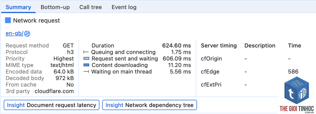 server timing là gì