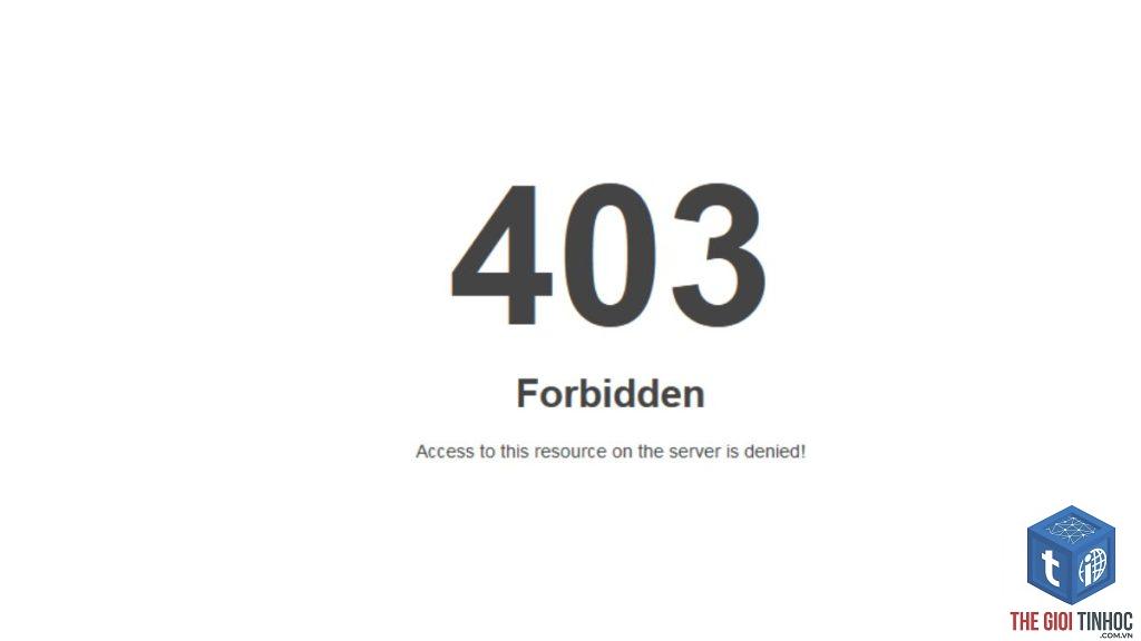status code 403 là gì