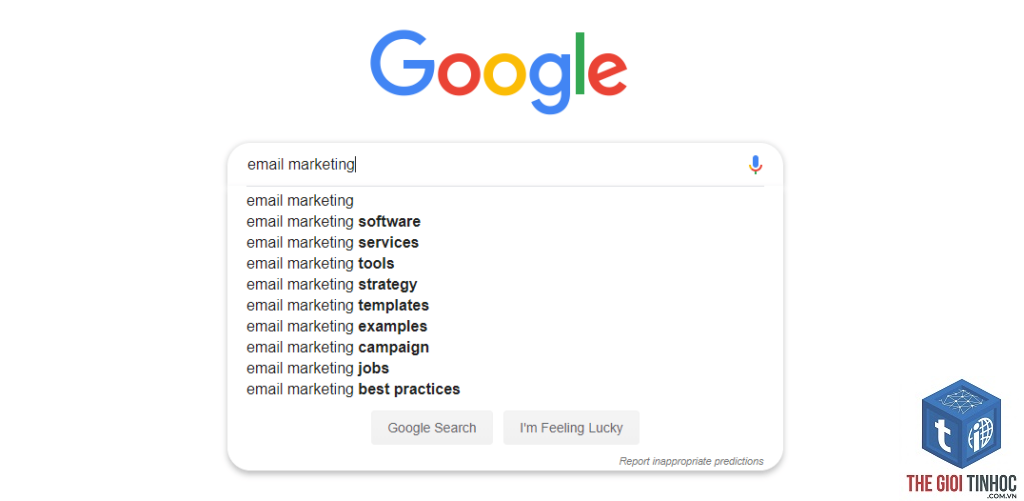 tìm từ khóa bằng google search