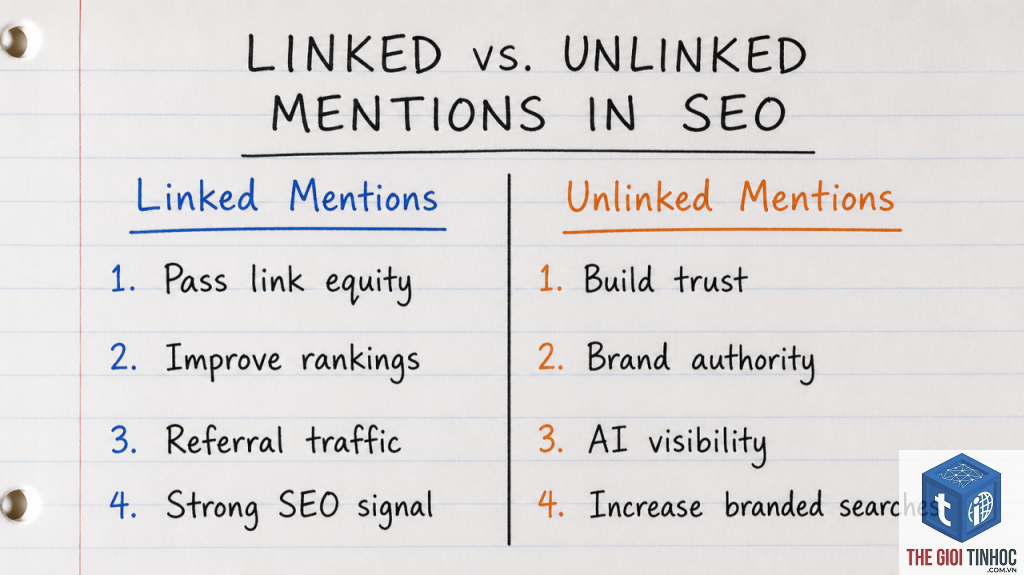 unlinked mention là gì
