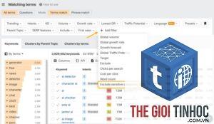exclude keywords ahrefs