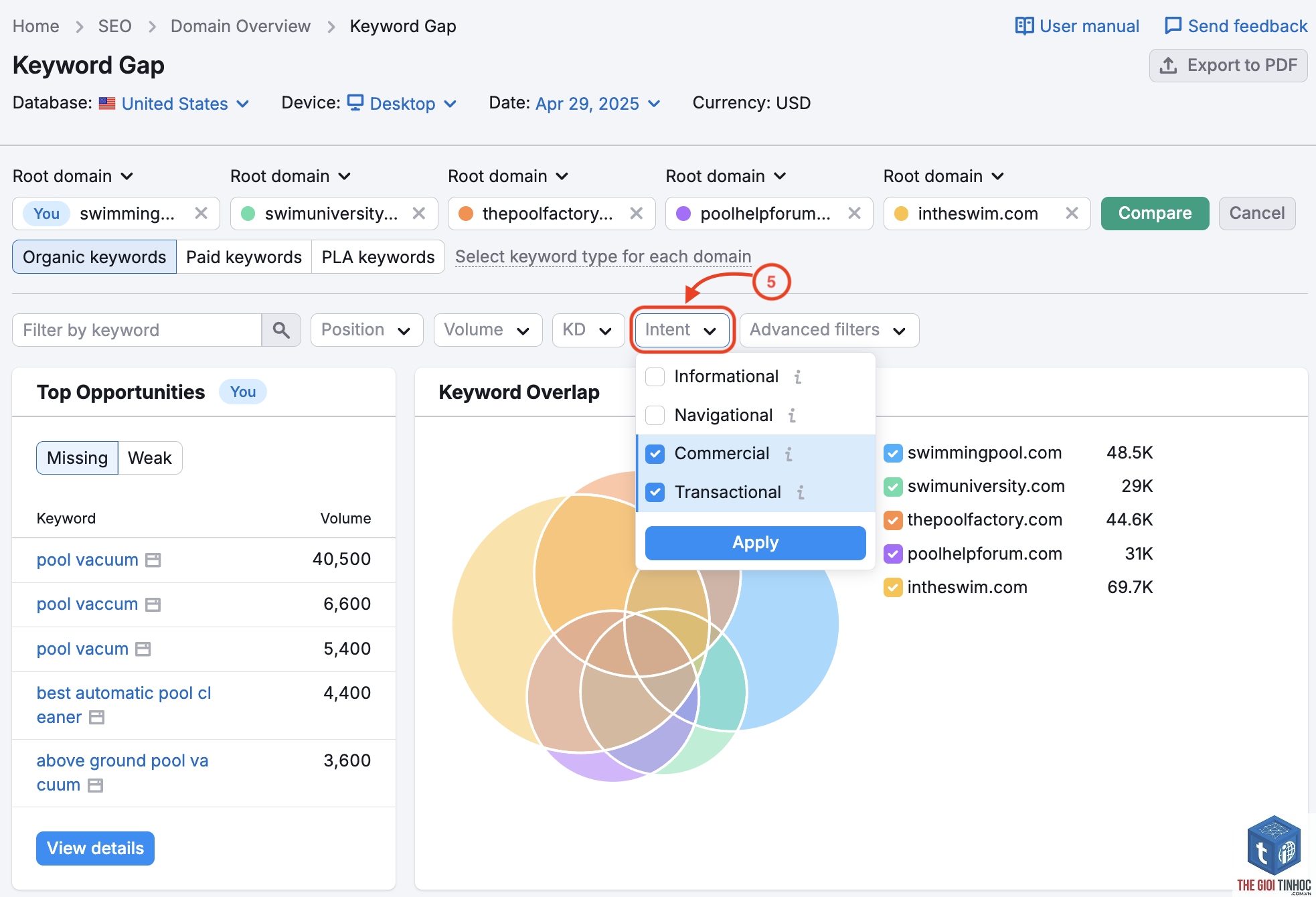 filter keyword volume semrush - Image 4