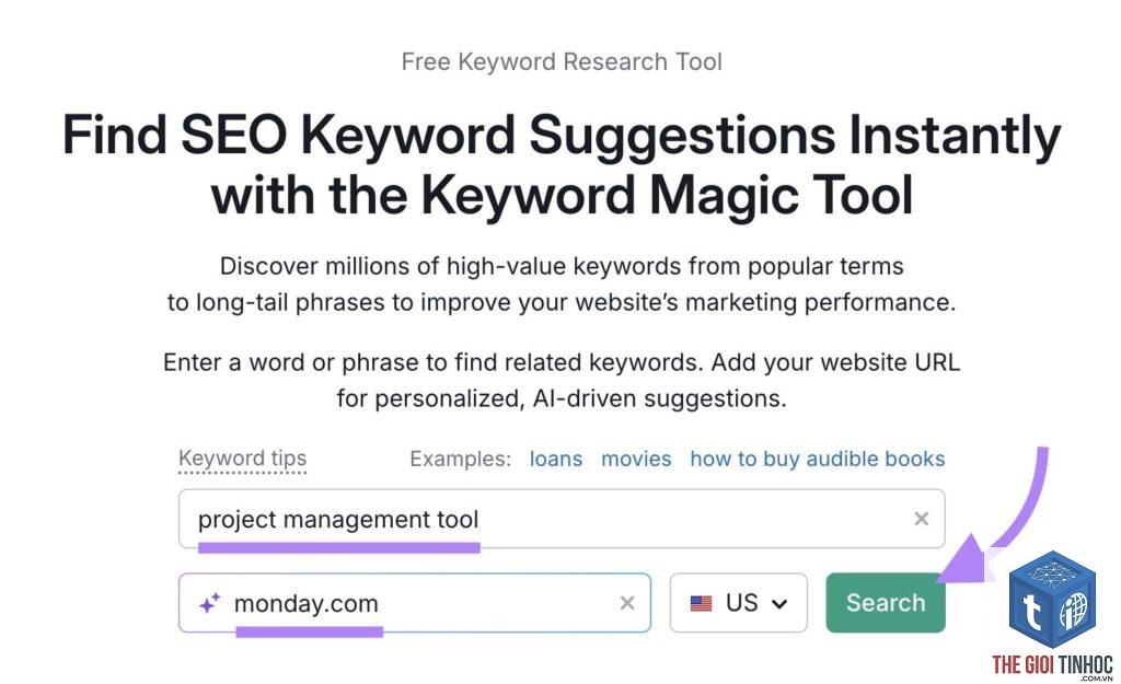 improved keywords semrush