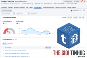 keyword cannibalization report semrush