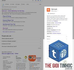 knowledge panel keywords semrush