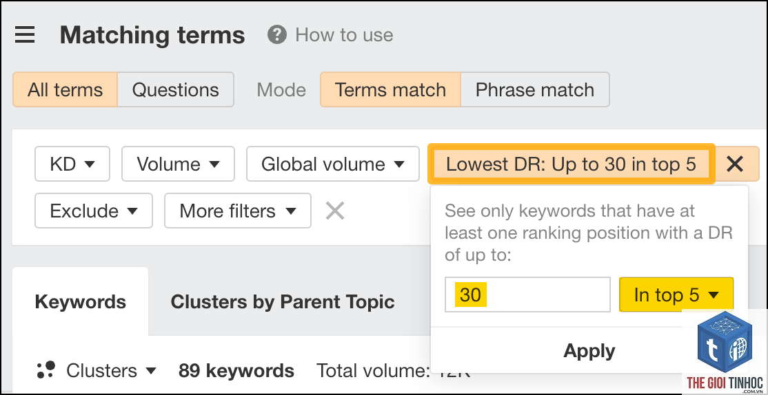 matching terms ahrefs - Image 3